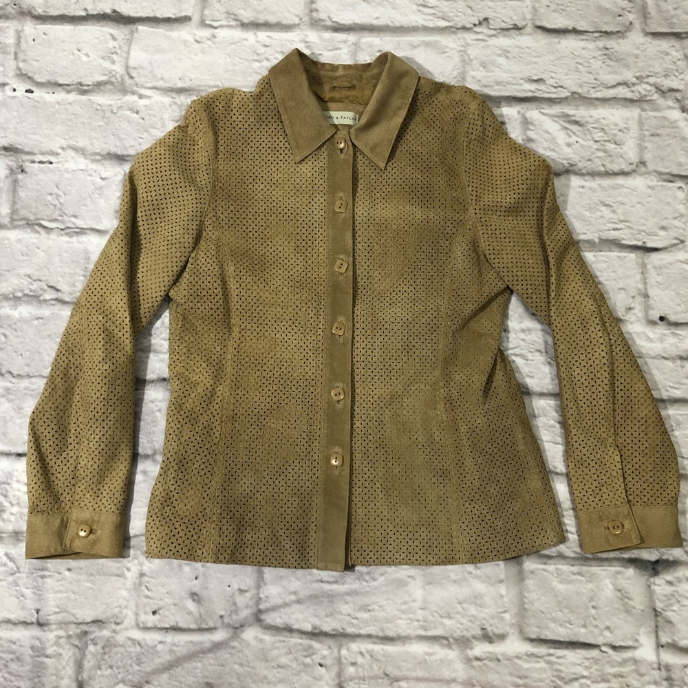 Lord & Taylor Leather Blazer